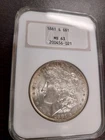 1881-S Morgan Silver Dollar NGC MS63 Old Fatty Holder