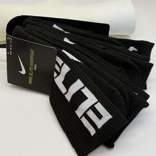ELITE EVERYDAY CUSHIONED CREW SOCKS Unisex Black Size M 3 Pair