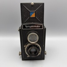 Voigtlander Brilliant Metal 6x6 TLR 120 Camera Skopar 75mm f/4.5 Compur Shutter