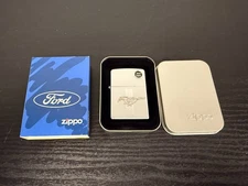 ZIPPO 2008 Ford Mustang Engraved Unfired Lighter 24268 with Box & Tin