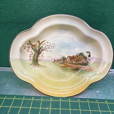 Royal Doulton Serving Plate D4987 English Cottages Scene 1930s (7S)