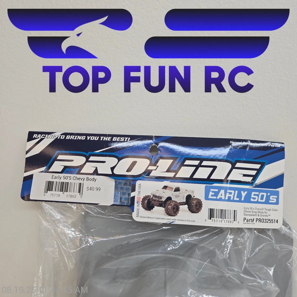 Proline 1/10 Early 50's Chevy (Stone Gray) Body For Stampede And Granite 3255-14 - Image 2 of 3