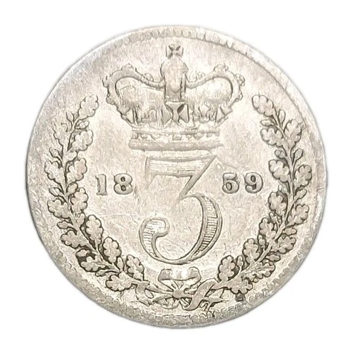 1859 Victoria Threepence — photo from another recent sale