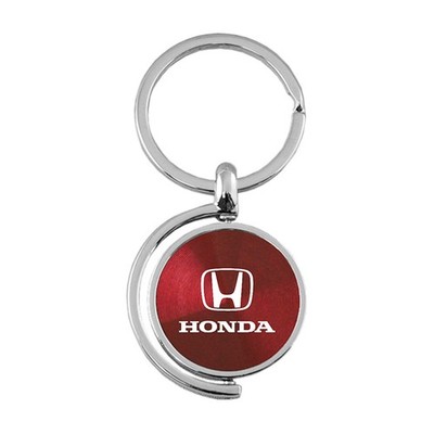 Spinner Keychain for Honda on Burgundy [Officially Licensed]