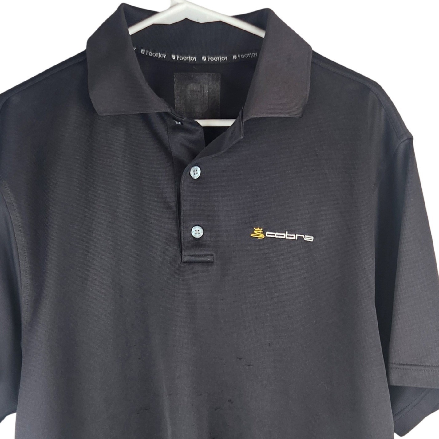 Staff Xl Polo Shirt Black Short Sleeve Performance