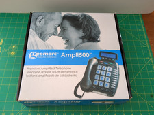 GEENARC Ampli500 Loud Amplified Big Button Corded Phone with Caller ID