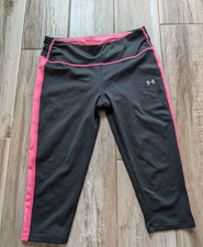 Under Armour All Season Gear Black Pink Cropped Leggings Women s S