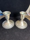 Towle Sterling Silver Ornate Weighted and Reinforced Candle Holder Sticks