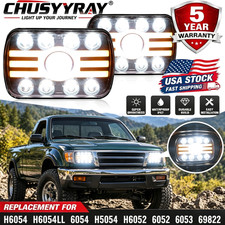 For Toyota Pickup 1982-1995 Truck 7x6 5x7 Sealed Hi-lo Beam Drl Led Headligh