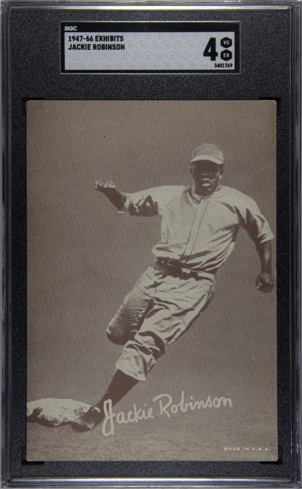1947-66 Exhibits Jackie Robinson SGC 4 (Cert 3401769)