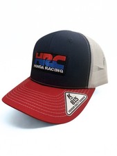 Honda HRC Racing Trucker Hat Red White Blue Mesh Snapback Adjustable Cap