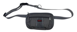 KONG Dog Treat Pouch Fanny Pack Bag Gray Waist Belt