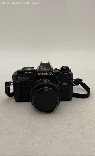 Minolta X-700 Black 35mm Manual Focus Auto Exposure SLR Film Camera
