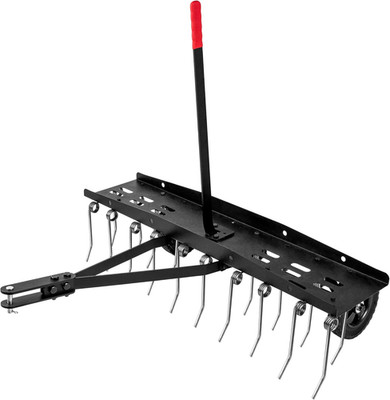 40Inch Tow behind Dethatcher with 20 Spring Steel Tines,Lawn Sweeper Garden Gras