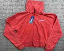 Prince Pickleball Sweatshirt Womens Medium Red 1/4 Zip Mock Neck Pullover NWT