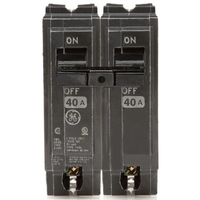 GE ABB THQL2140 40 Amp Circuit Breaker | 40 A, 2 Pole, 120/240V