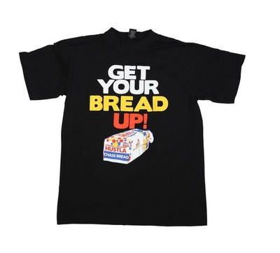 Kedout Get Your Bread Up Shirt Mens Medium Black Funny Graphic Hustla Bread