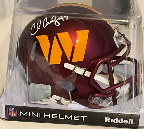 Chris Cooley Autographed Washington Commanders Speed Mini Helmet Beckett Witness