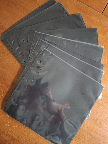 10 Black 1 Pocket First Day Cover Album Pages for Mystic G&K Scott 3 Ring albums