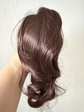 Brown Synthetic Curly Clip-On Hair Claw Clip Extension for Women