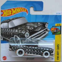 Hot Wheels 1957 Chevy Chevrolet Schwarz Hw Art Cars Neu/Ovp Oldtimer Auto Car 57