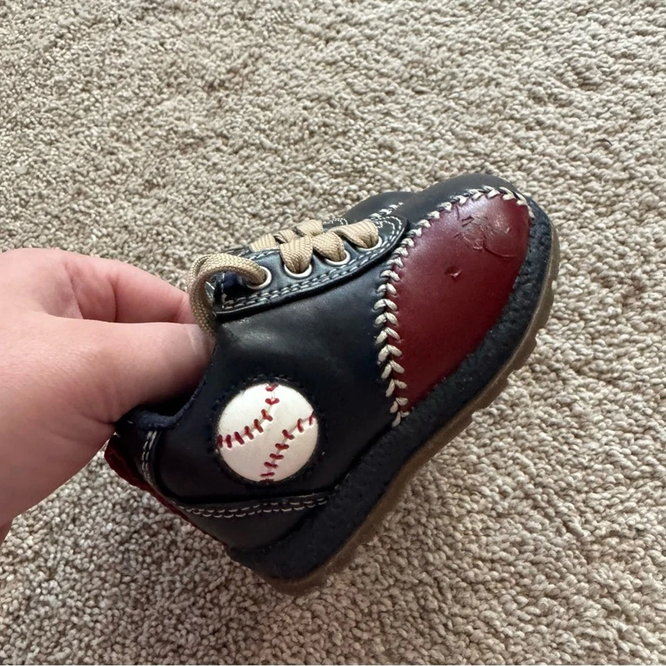 Circo Bebés Niños Zapatillas con Cordones Zapatos Talla 3 Béisbol Costuras Slugger Deportes Foto 2 de 4