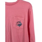 Vineyard Vines Mens Pink Long Sleeve T Shirt Marlin Pocket Graphic Size L NWOT