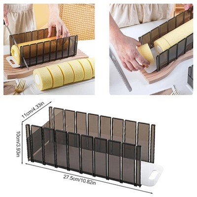 Easy Cake Roll Cutting Mold Slicer Simple Practical Kitchen Baking Layering Tool