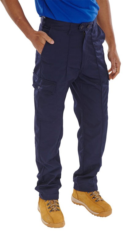 Beeswift Super Drivers Trousers Navy Blue Size 48T