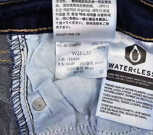 Levi's 711 Damen Jeans W25 L30 Blau Skinny Mid Rise Baumwolle Guter Zustand - Bild 16 von 16