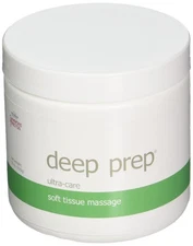Rolyan Deep Prep Massage Cream 15oz Unscented Hypoallergenic Full Body Pain