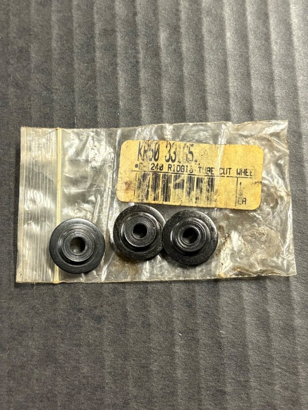 RIDGID 33165 E1240 Heavy Duty Tube Cutter Replacement Wheel Lot of 3