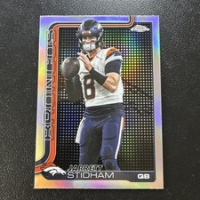 2025 Topps Chrome Jarrett Stidham #89 Lightboard Team Logo SSP Refractor BRONCOS