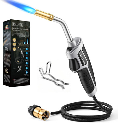Propane Torch Kit, Mapp Gas Torch with Cylinder Clip, 5Ft Hose and Trigger Start