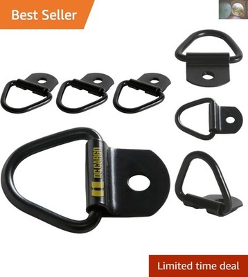 Flush Mount 4 Pack V-Ring Tie-Downs | 1000 lbs Steel D-Rings for SUVs & Trucks