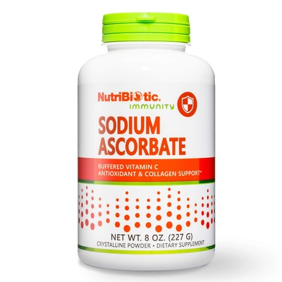 Sodium Ascorbate Buffered Vitamin C Powder 8 Oz Vegan Antioxidant Supplement