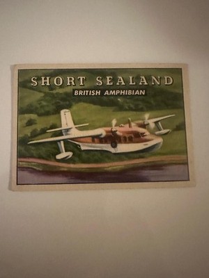 1952 Topps Wings Card #175 Short Sealand British Amphibian