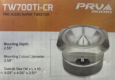 1x PRV Audio TW700Ti-CR Bullet Tweeter Pro Audio Super Tweeters 8 Ohms Titanium