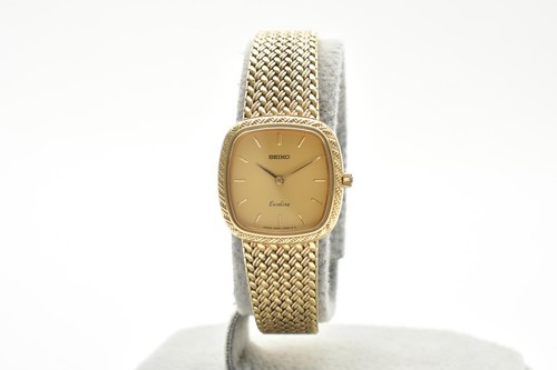 vintage SEIKO EXCELINE 4Pダイヤ GOLD 4N20 EXC+5]Vintage SEIKO Exceline 4N20-5160 Gold Dial Qua… - Gem