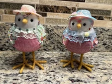 RARE  Lot 2 Featherly Friends TJ Maxx Walmart Walgreens Fabric Birds Not Target