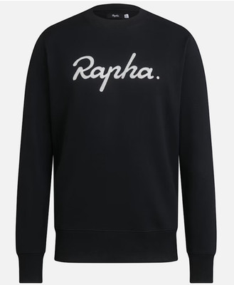 Rapha Logo Sweatshirt Schwarz/Weiß Neu mit Etikett Größe M