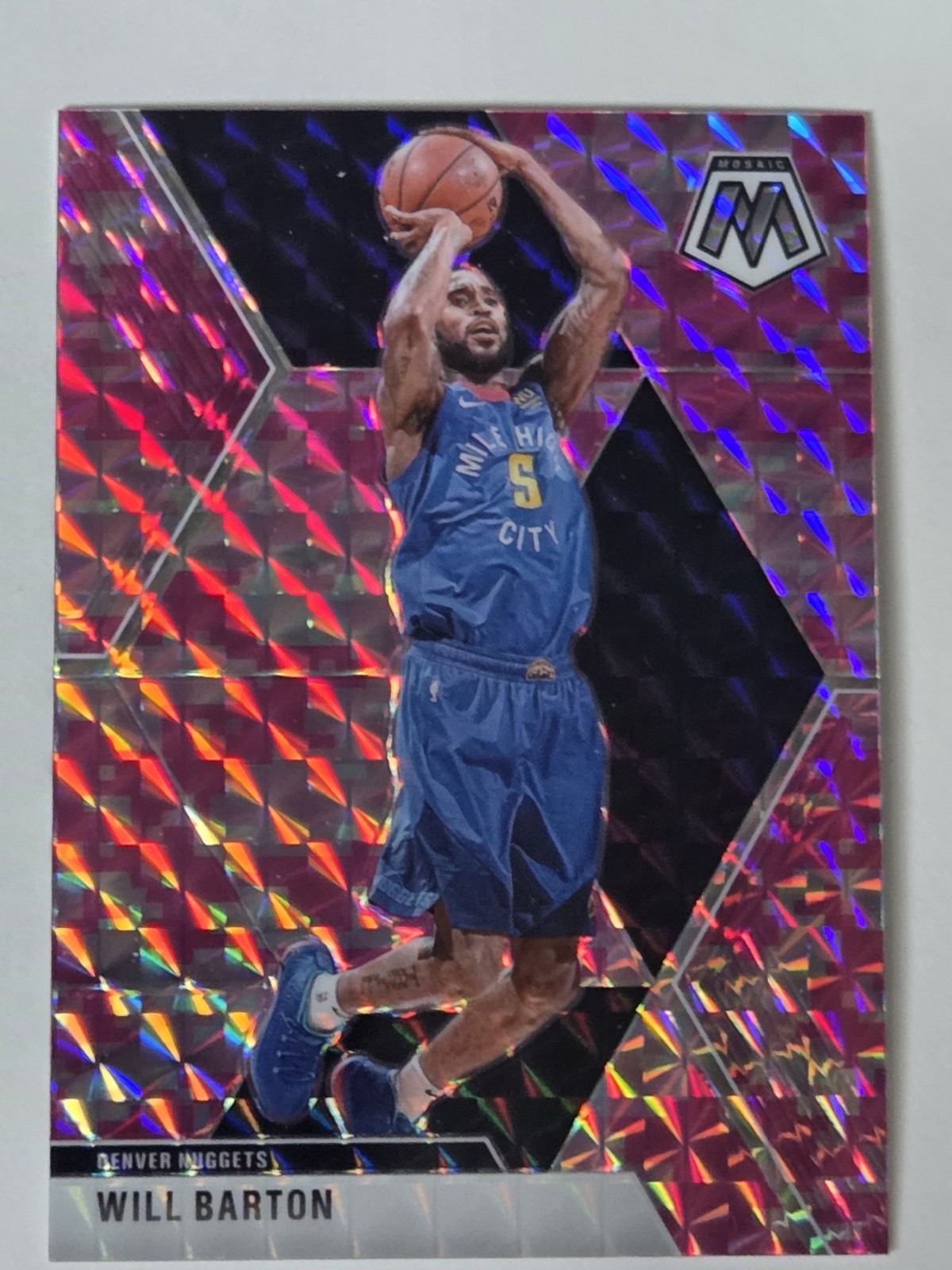 2019-20 Panini Mosaic Pink Camo Prizm #151 Will Barton