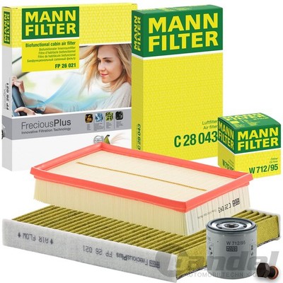 MANN INSPEKTIONSPAKET passend für AUDI A1 GB SKODA SCALA VW POLO 6 TAIGO T-CROSS