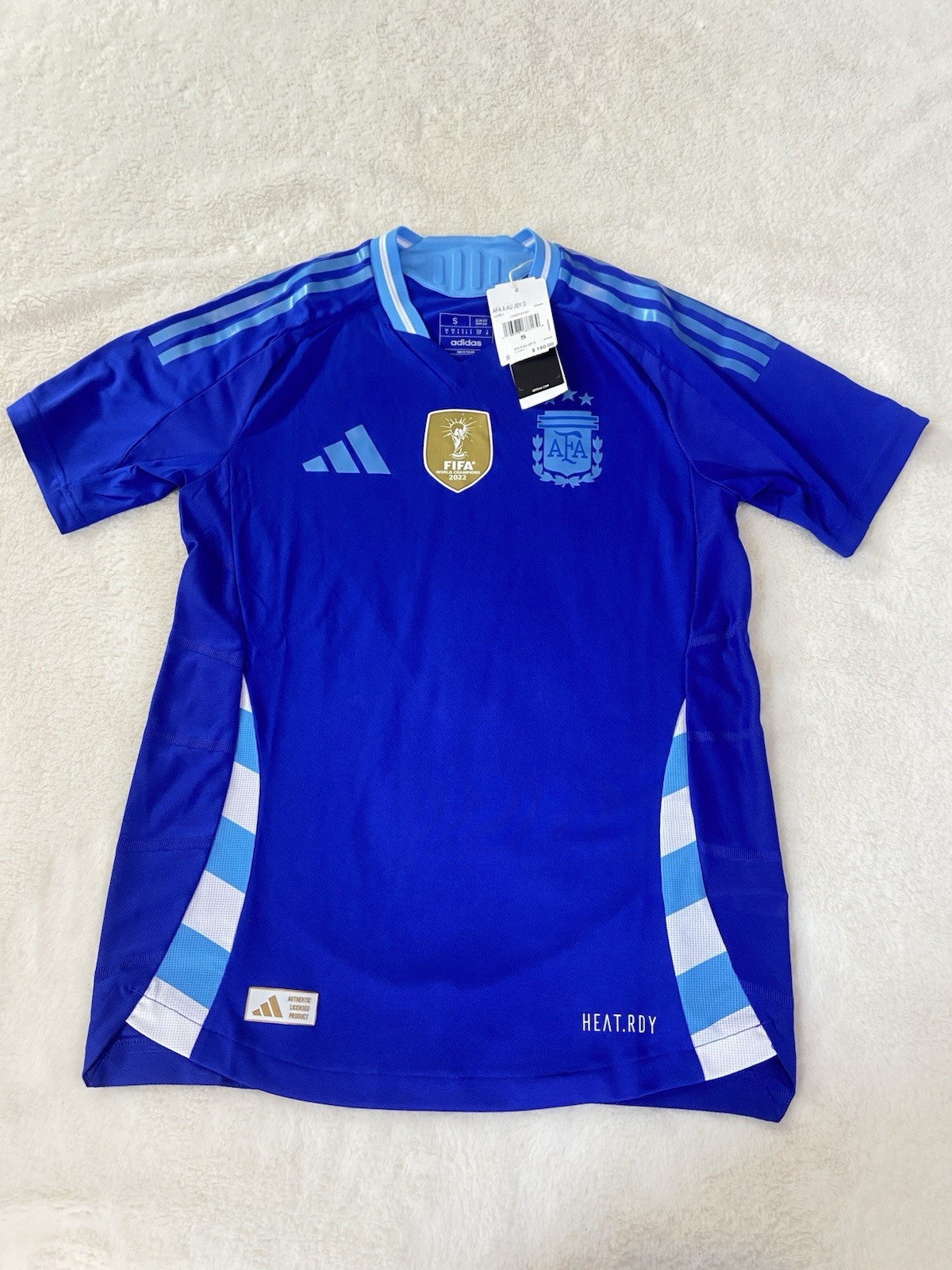 Adidas Argentina Authentic 2024 Away Soccer Jersey Men's Size Small IP8384