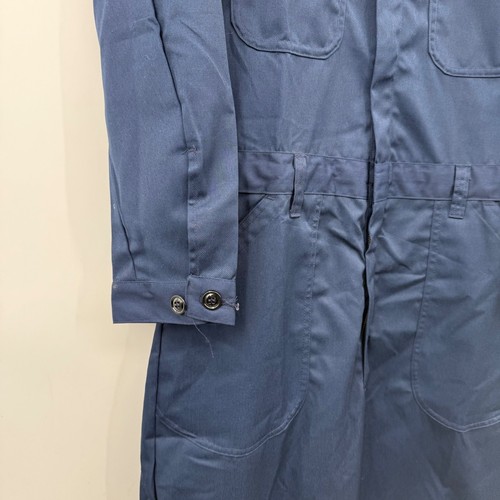 Utility Coveralls Men 42R NEW Blue Long Sleeve Military Workwear Zip Button - Picture 2 of 16
