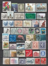 NORVÈGE - LOT DE TIMBRES OBLITÉRÉS DE NORVÈGE