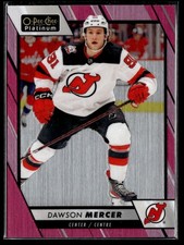 2023-24 O-Pee-Chee Platinum Hockey Matte Pink #7 Dawson Mercer