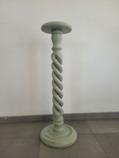Colonna Portavasi In Legno Massello - Laccata / Shabbychic - XX Secolo 