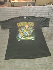 Vintage Starter Green Bay Packers Leader of The Pack Mike Holmgren Shirt Large