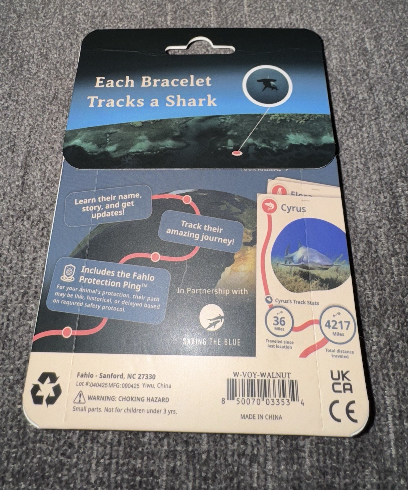 Fahlo Walnut Shark Bracelet